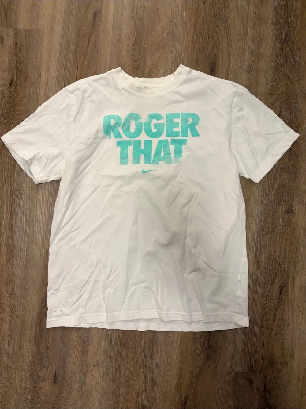 Nike 'Roger That' White Graphic Tee - Men's
